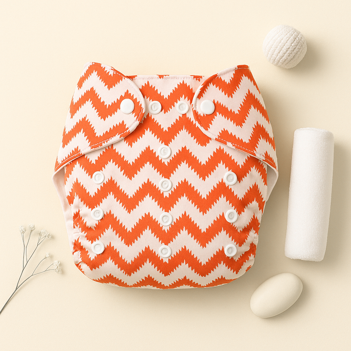 SUNSHINE BABY REUSABLE NAPPY STRIPES RED 0-24M