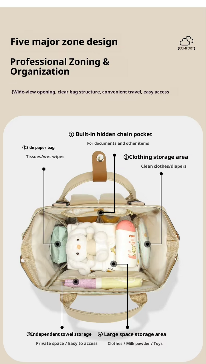 SUNSHINE BABY DIAPER BAG GREEN (MAMY BABY)