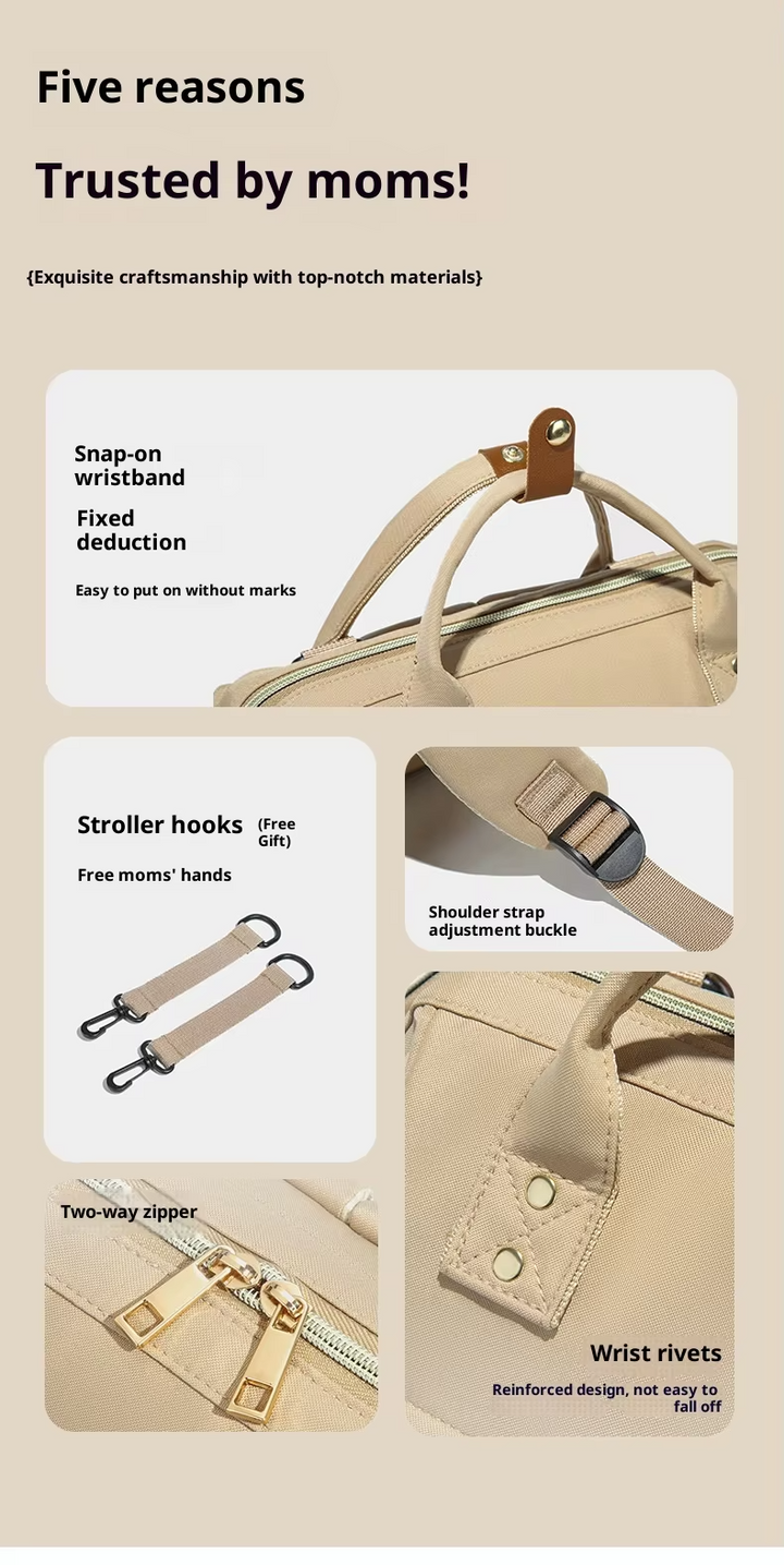 SUNSHINE BABY DIAPER BAG BROWN (MAMY BABY)