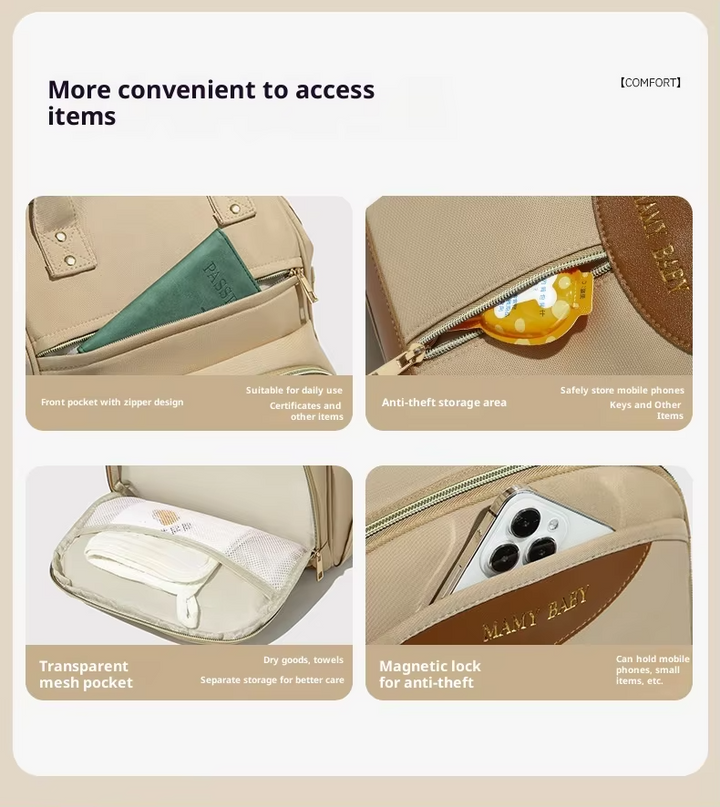 SUNSHINE BABY DIAPER BAG BLACK (MAMY BABY)