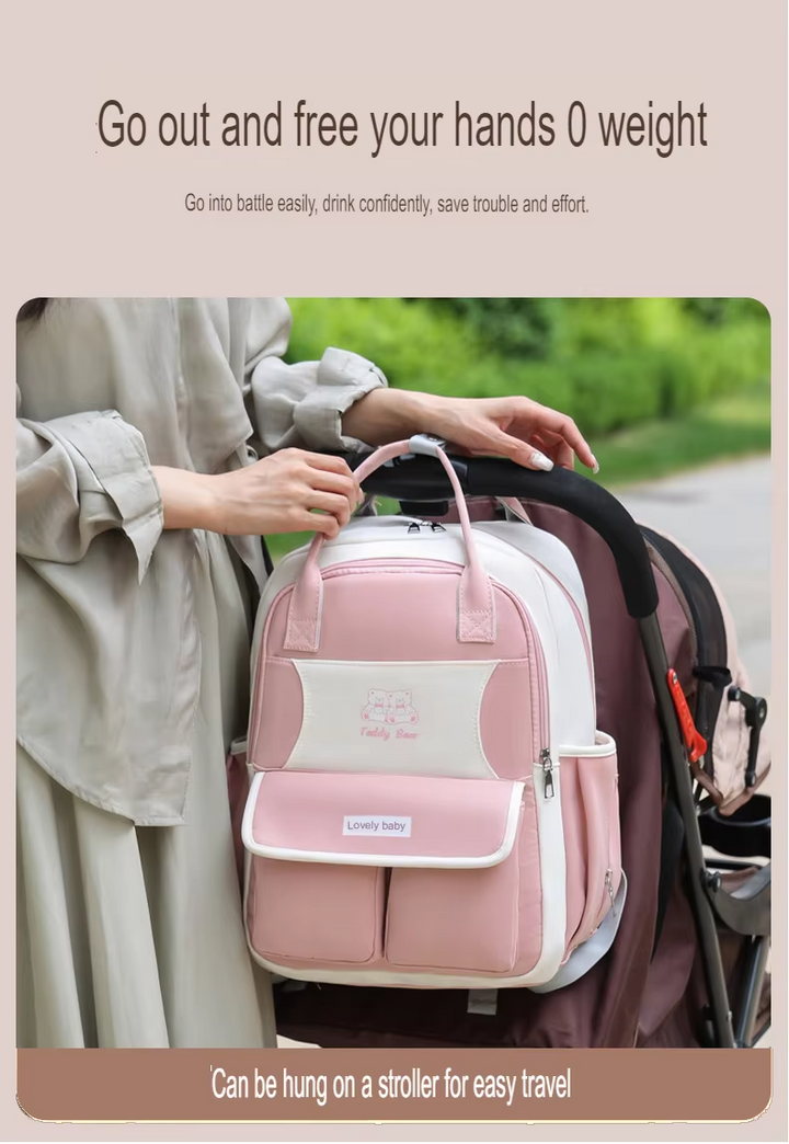 SUNSHINE BABY DIAPER BAG TEDDY BEAR BLACK