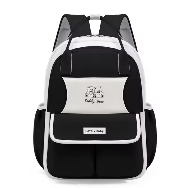 SUNSHINE BABY DIAPER BAG TEDDY BEAR BLACK