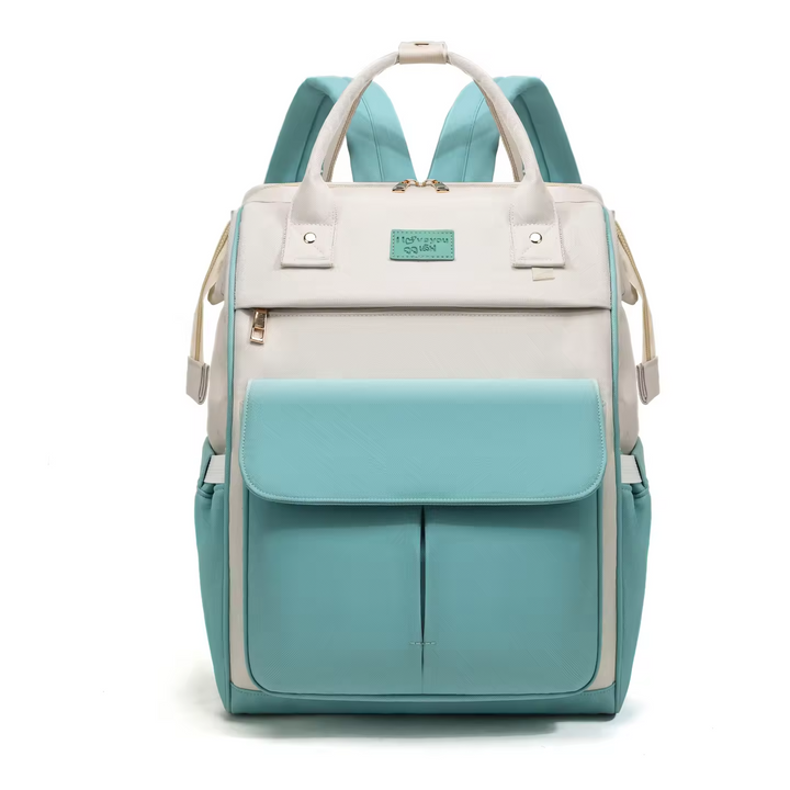 SUNSHINE BABY DIAPER BAG I LOVE U SEA GREEN