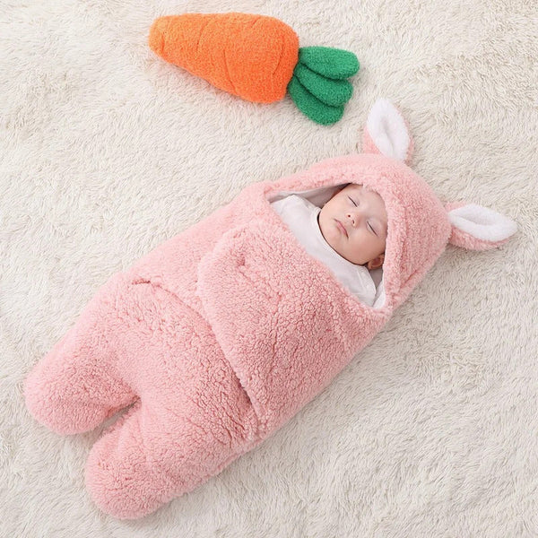 Baby Woolen Sleeping Swaddle Baby Pink - Sunshine