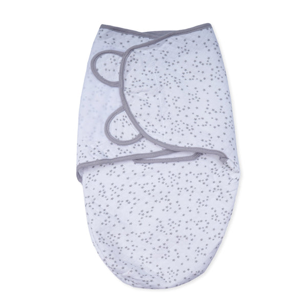 Baby Swaddle Wrap Stars Grey - Sunshine