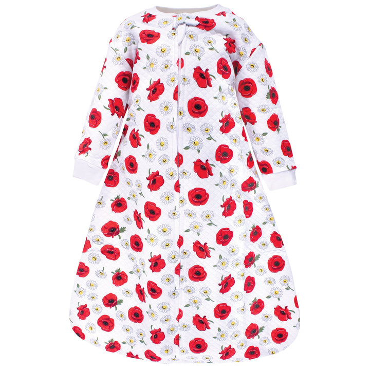 SUNSHINE BABY SWADDLE HB RED AND WHITE FLOWERS 6-12M