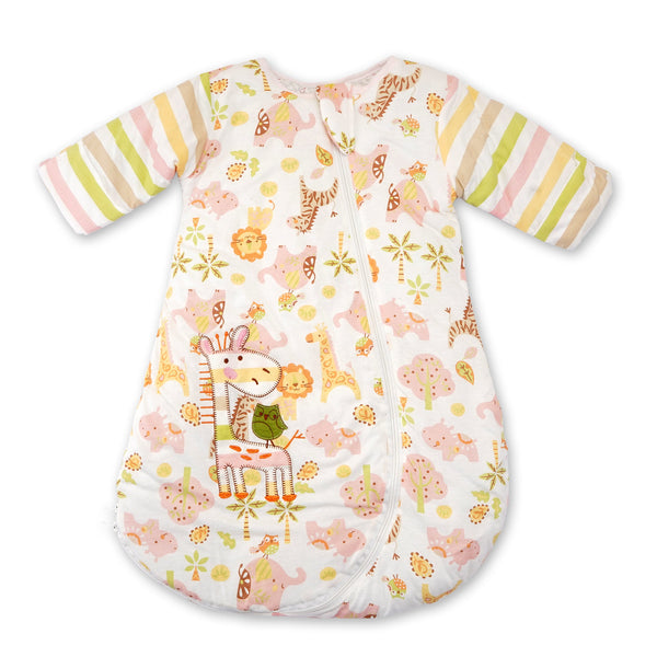 SUNSHINE BABY SWADDLE ANIMALS AND TREES PINK