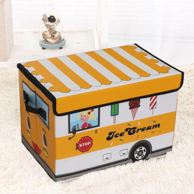 SUNSHINE BUS STORAGE BOX (SMALL) ICE CREAM BUS YELLOW