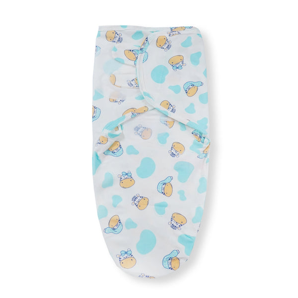 SUNSHINE BABY SWADDLE HIPPOPOTAMUS WHITE