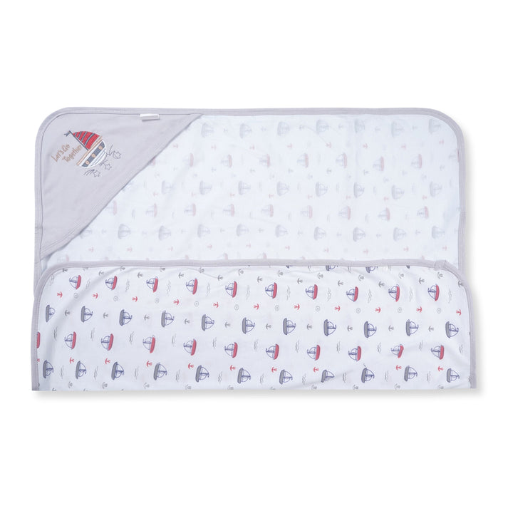 BABY WRAPPING SHEET BOAT GREY- SUNSHINE