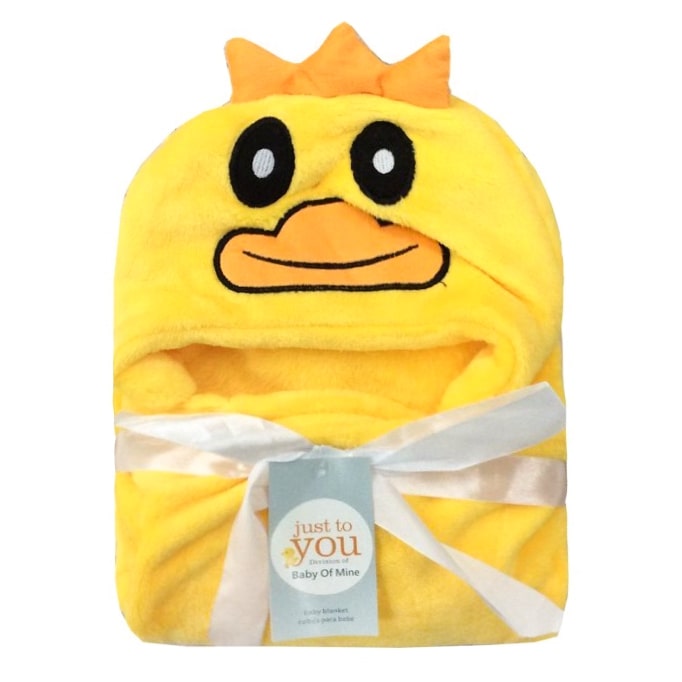 SUNSHINE BABY BLORE BLANKET DUCK BIG EYES YELLOW