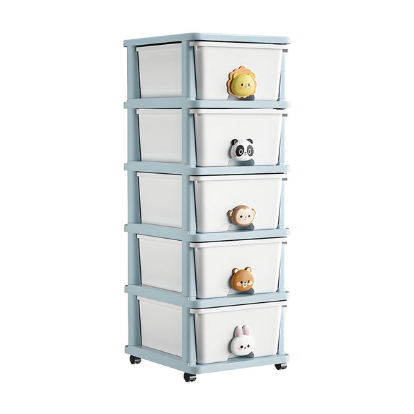 SUNSHINE STORAGE CABINET 5 DRAWERS GREY