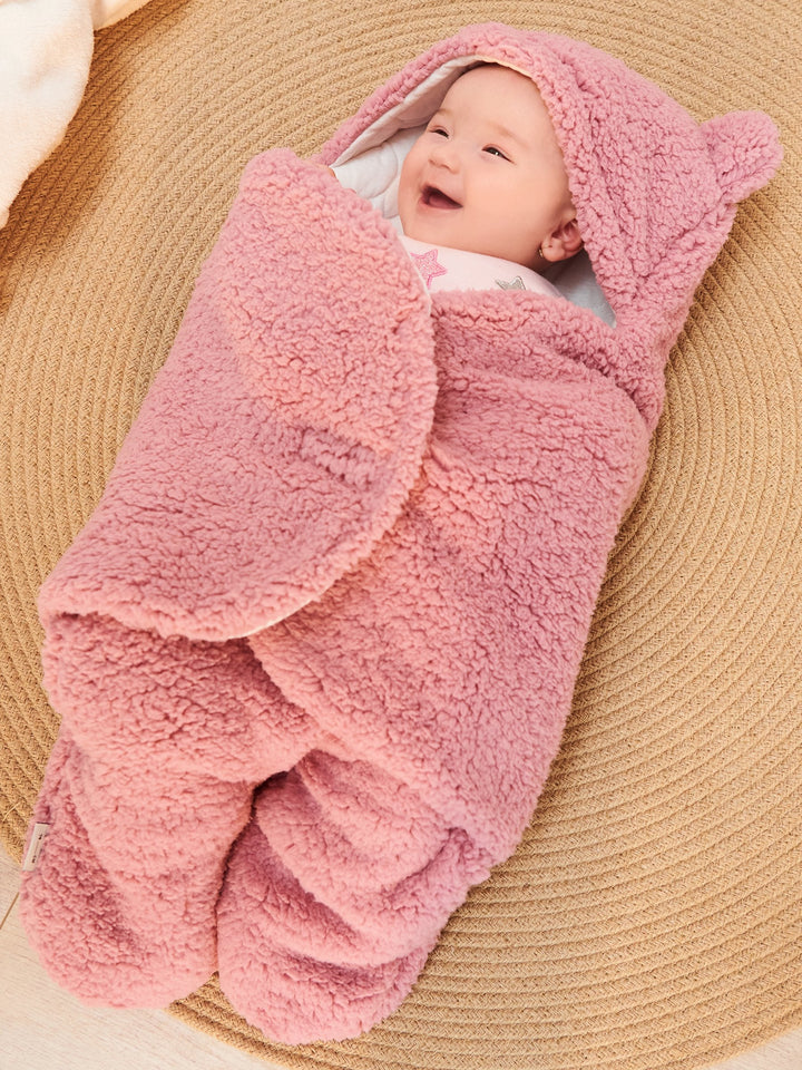 SUNSHINE BABY SLEEPING SWADDLE BEAR PINK (0-6M)