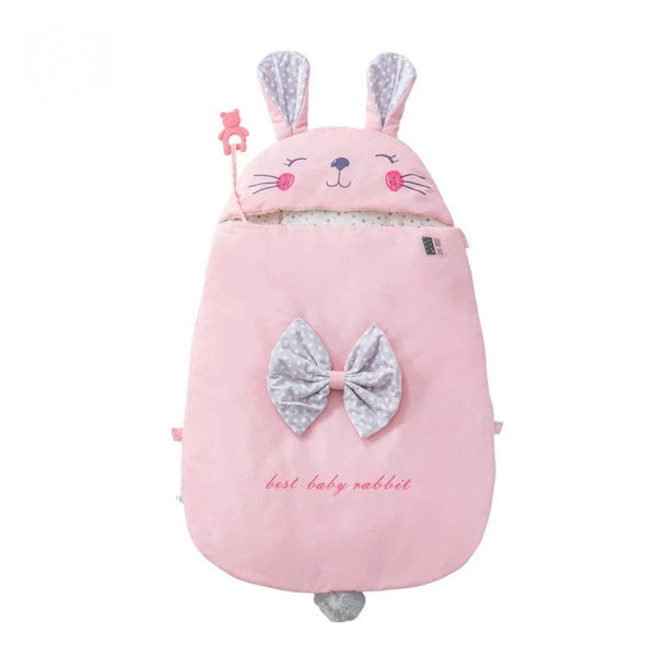 SUNSHINE BABY SLEEPING BAG BEAR BUNNY PINK (SIZE 86X57CM)