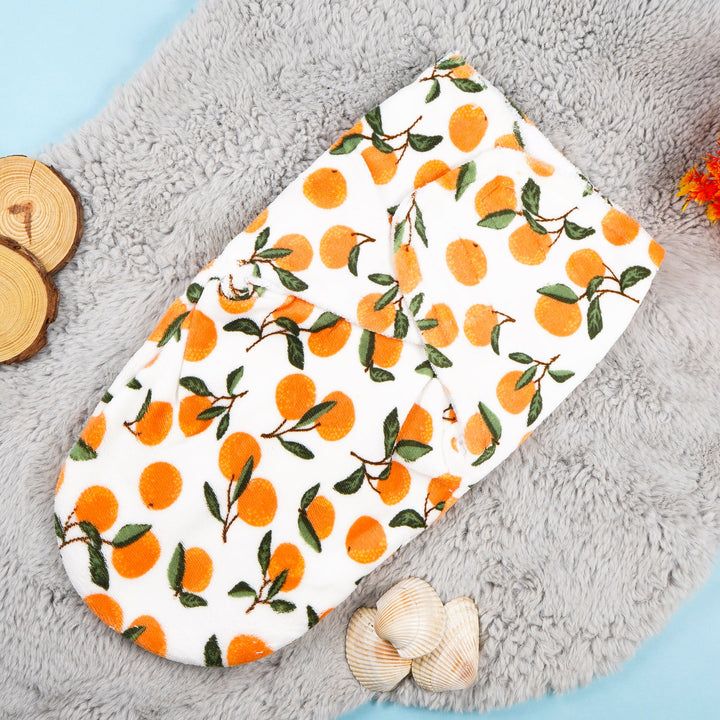 SUNSHINE BABY WINTER SWADDLE ORANGE WHITE 0-3M