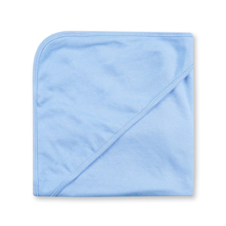 SUNSHINE BABY HOODED WRAPPING SHEET ELEPHNAT PACK OF 2 BLUE