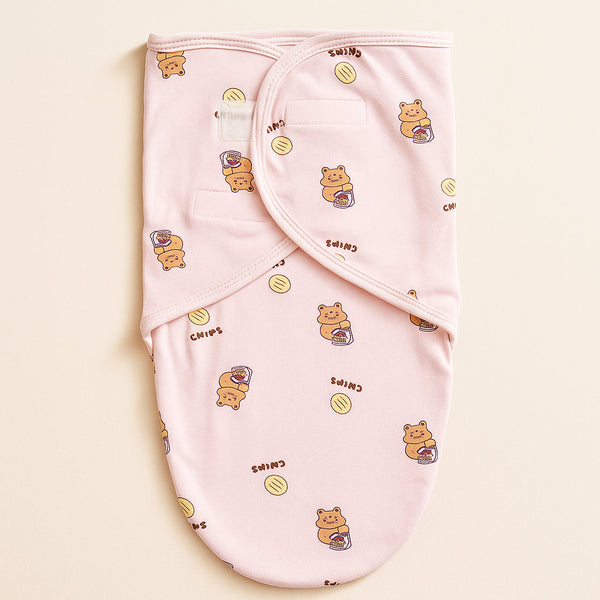 SUNSHINE BABY SWADDLE BEAR PINK