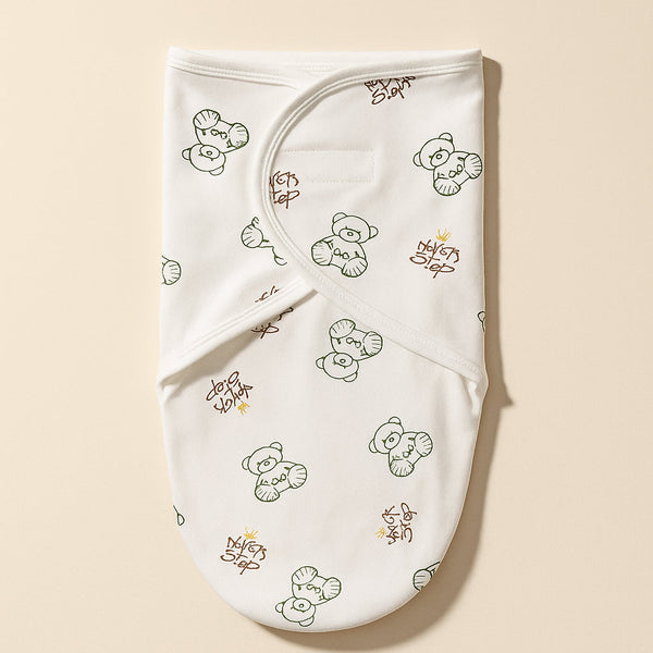 SUNSHINE BABY SWADDLE BEAR WHITE