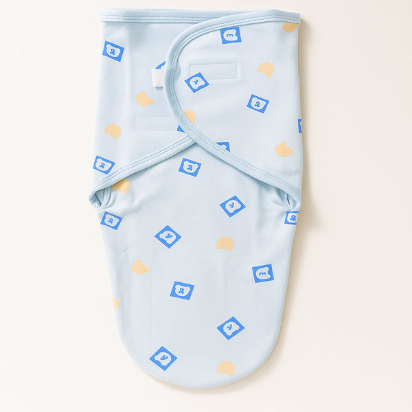 SUNSHINE BABY SWADDLE ALPHABETS BLUE