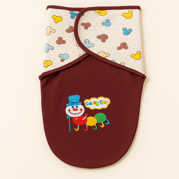 SUNSHINE BABY ADJUSTABLE SWADLE MICKEY MAROON
