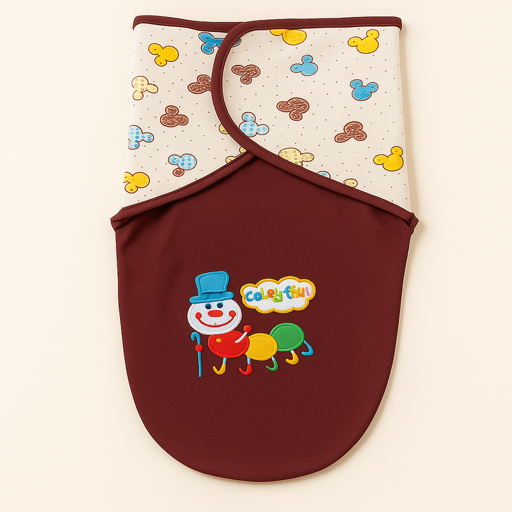 SUNSHINE BABY ADJUSTABLE SWADLE MICKEY MAROON