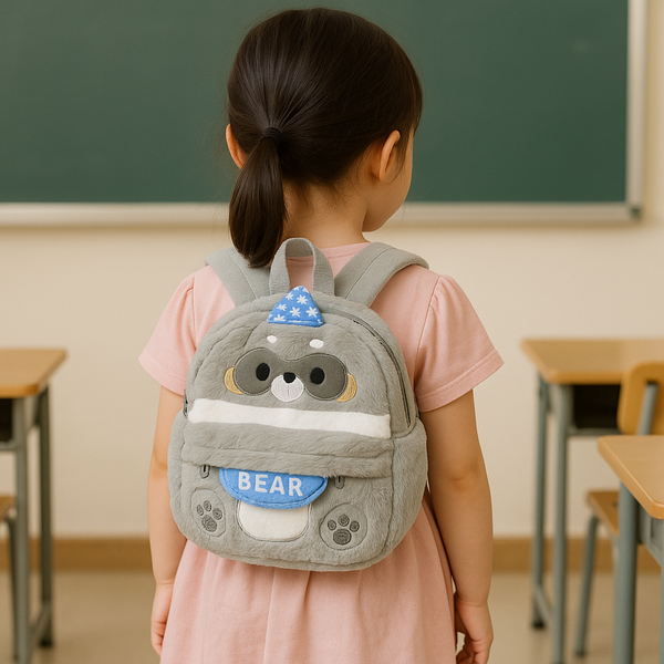 SUNSHINE BABY STUFF BAG BEAR GREY