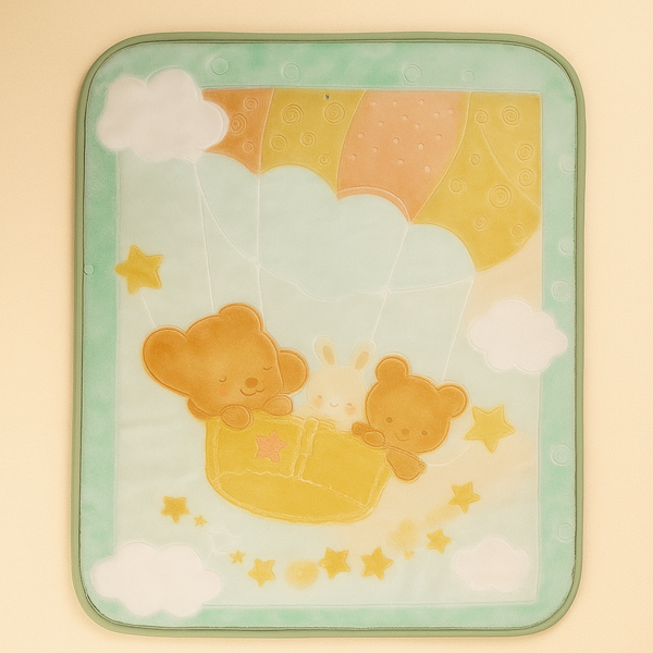 SUNSHINE BABY WINTER SOFT BLANKET LT GREEN (BABK 1)