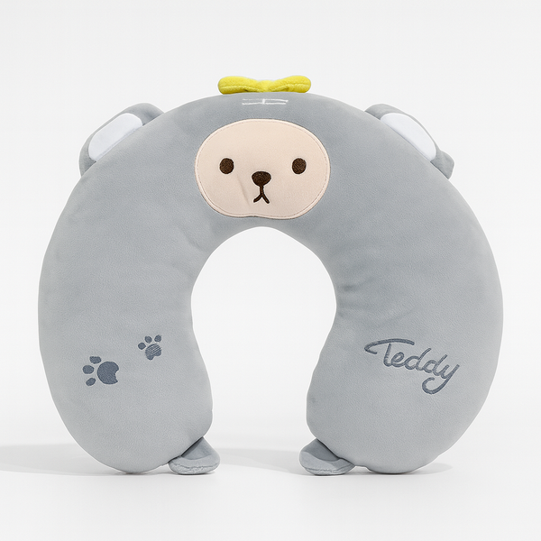 SUNSHINE BABY U-SHAPED NECK PILLOW BEAR GREY
