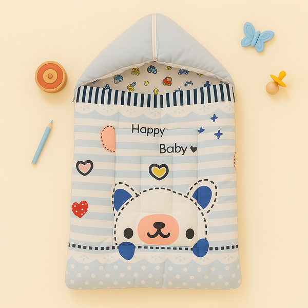 SUNSHINE BABY CARRY NEST HEARTS & CARS PINK