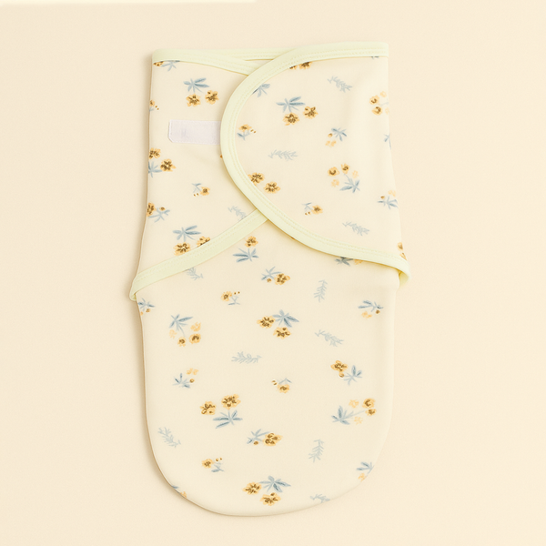 SUNSHINE BABY SWADDLE FLOWERS OFFWHITE