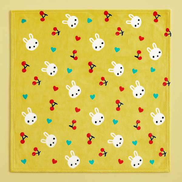 SUNSHINE BABY BLANKET BUNNY YELLOW