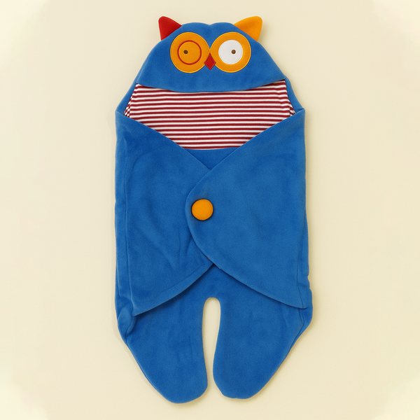 SUNSHINE BABY WINTER SWADLE OWL BLUE