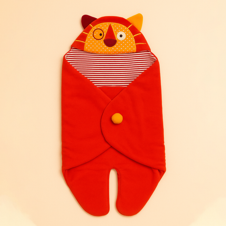 SUNSHINE BABY WINTER SWADLE CARTOON ORANGE