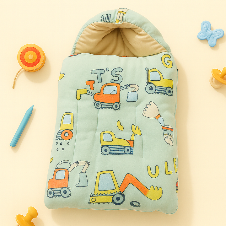 SUNSHINE BABY SLEEPING BAG CRANE ROBOT GREEN