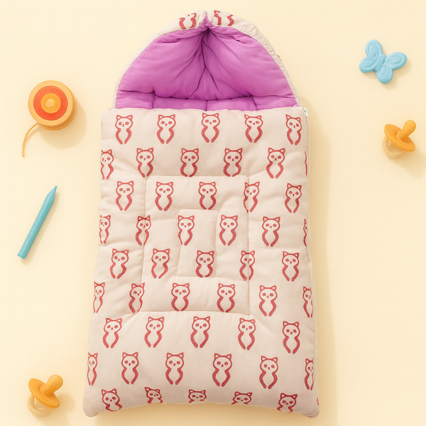 SUNSHINE BABY SLEEPING BAG PANDA BABY PINK