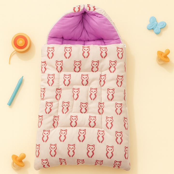 SUNSHINE BABY SLEEPING BAG PANDA BABY PINK