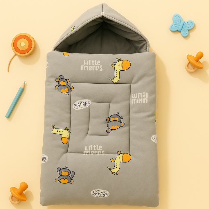 SUNSHINE BABY SLEEPING BAG GIRRAFE GREY