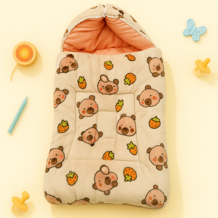 SUNSHINE BABY SLEEPING BAG BABY BEAR BABY PINK