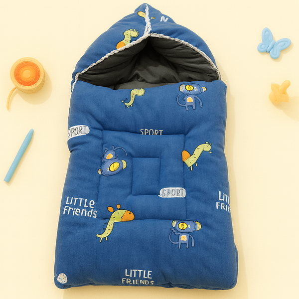 SUNSHINE BABY SLEEPING BAG GIRRAFE ROYAL BLUE