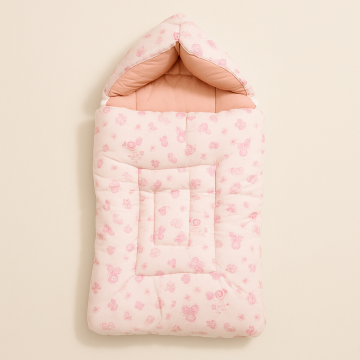 SUNSHINE BABY SLEEPING BAG ANIMALS PINK