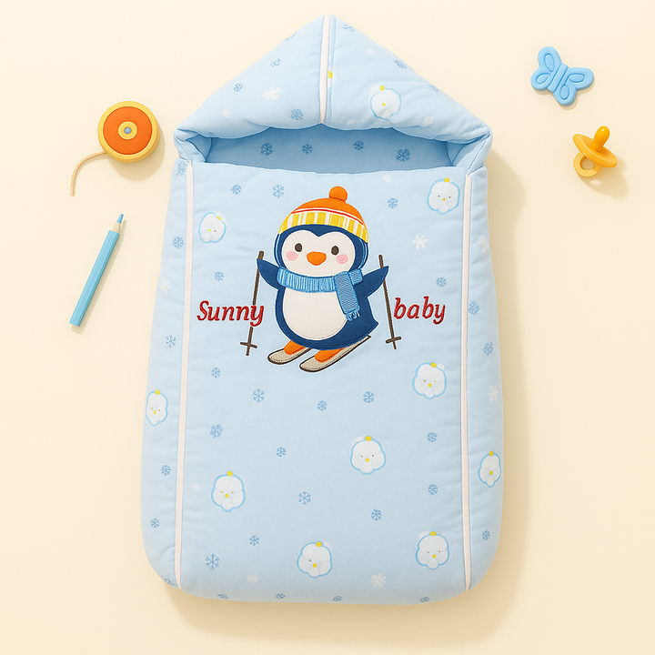 SUNSHINE BABY SLEEPING BAG PENGUIN BLUE (BBL Y6733)