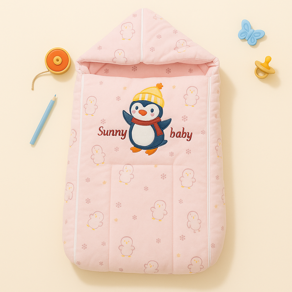 SUNSHINE BABY SLEEPING BAG PENGUIN PINK (BBL Y6733)