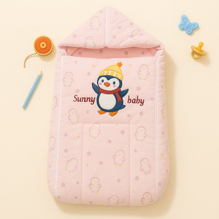 SUNSHINE BABY SLEEPING BAG PENGUIN PINK (BBL Y6733)