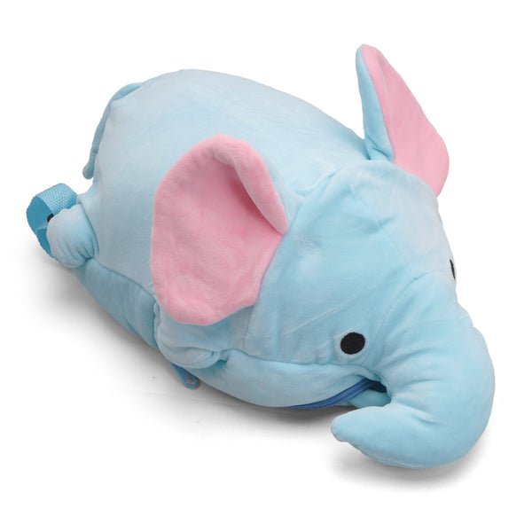 Baby Character Plush Backpack Elephant Blue - Sunshine
