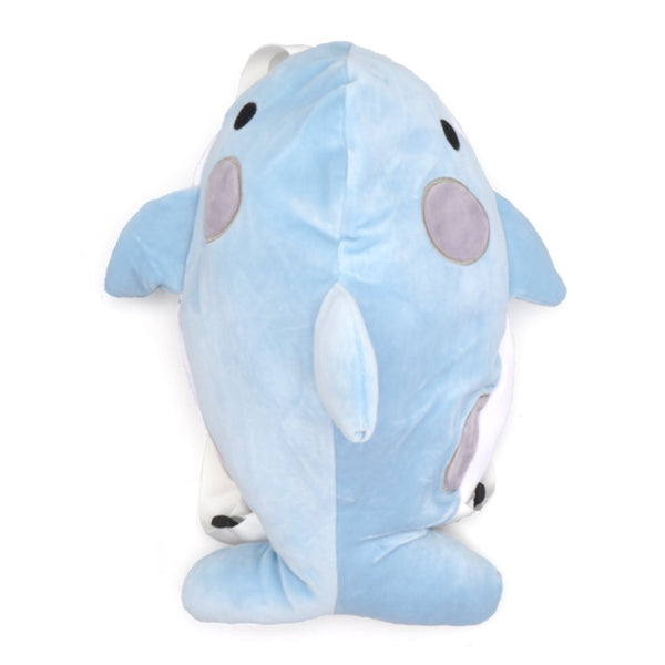 Baby Character Plush Backpack Dolphin Blue - Sunshine