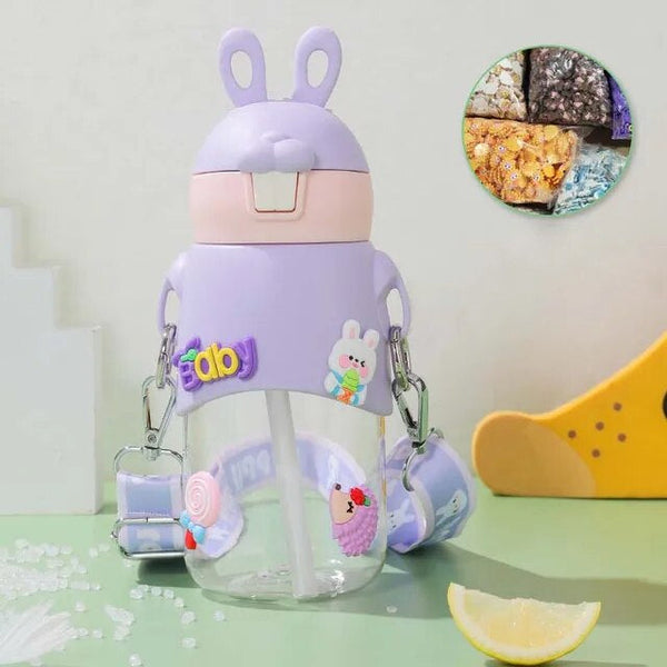 Kids Water Bottle Rabbit Purple - Sunshine