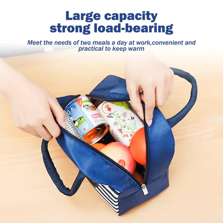 SUNSHINE INSULATED LUNCH BAG DINO NAVY BLUE