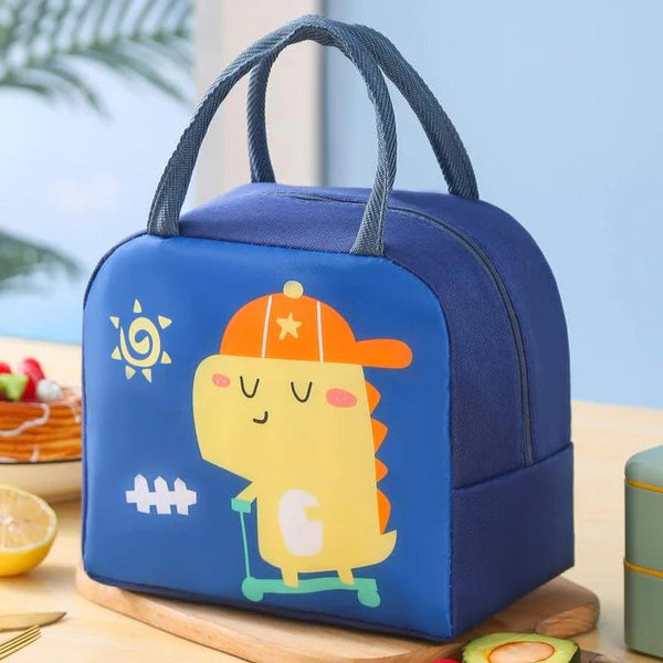 SUNSHINE INSULATED LUNCH BAG DINO NAVY BLUE