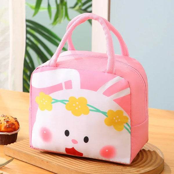 SUNSHINE INSULATED LUNCH BAG KITTY PINK