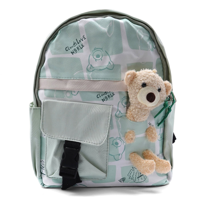 SUNSHINE KIDS SCHOOL BAG BEAR LIGHT GREEN